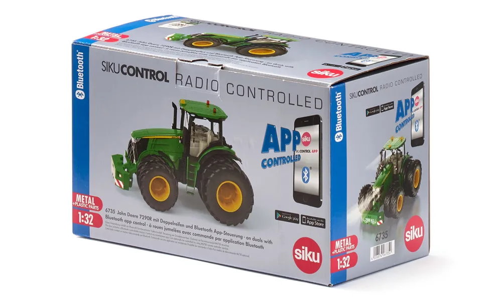 Siku Traktoren*John Deere 7290R mit Doppelbereifung und Bluetooth App-Steuerung