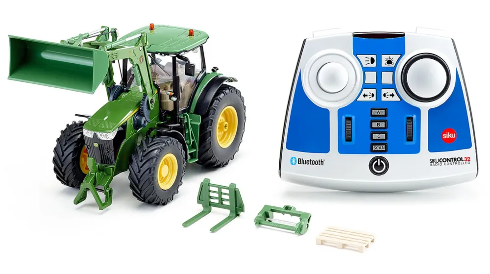 Siku Traktoren*John Deere 7310R mit Frontlader Bluetooth Fernsteuermodul und App-Steuerung