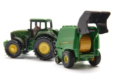 Siku Anbaugeräte|Traktoren*John Deere Traktor mit Ballenpresse