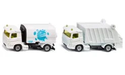 Siku Transport & Beladung|Servicefahrzeuge*Kommunal Set Kehrmaschine und Müllwagen