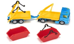 Siku Transport & Beladung|Baustelle*LKW mit Absetzmulde und Anhänger