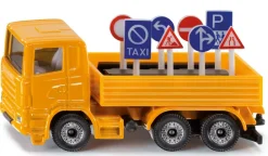 Siku Baustelle|Servicefahrzeuge*LKW mit Verkehrszeichen