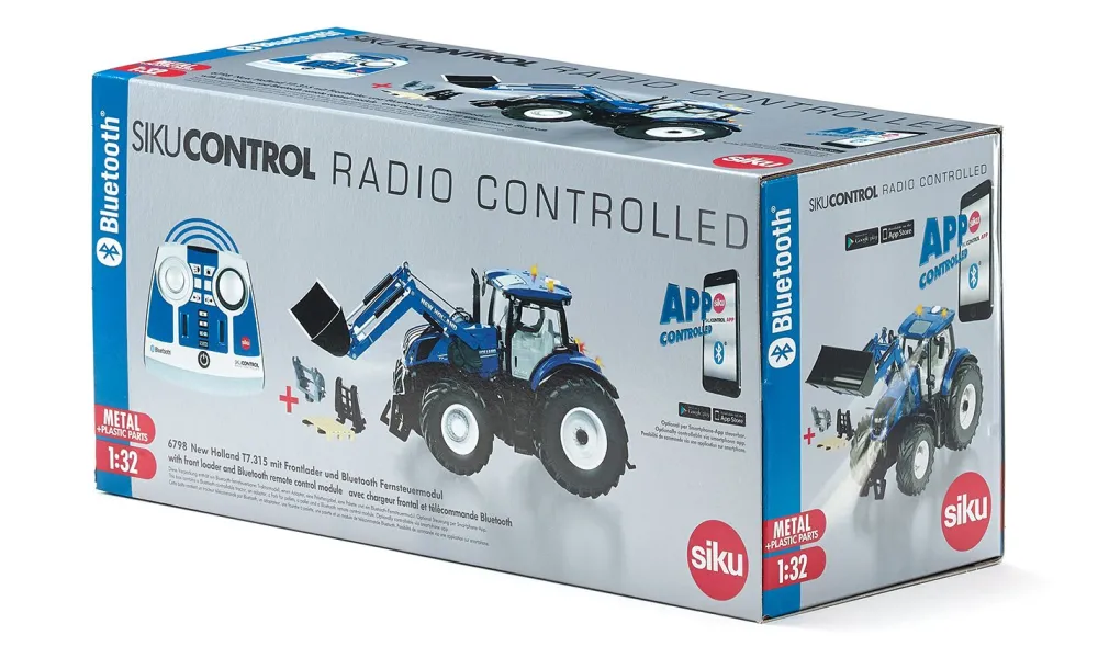 Siku Traktoren*New Holland T7.315 mit Frontlader, App-Steuerung und Bluetooth Fernsteuermodul
