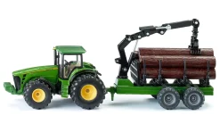 Siku Forst|Anhänger*Traktor mit Forstanhänger