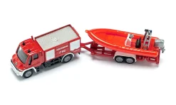 Siku Boote|Feuerwehr & Rettung*Unimog Feuerwehr mit Boot